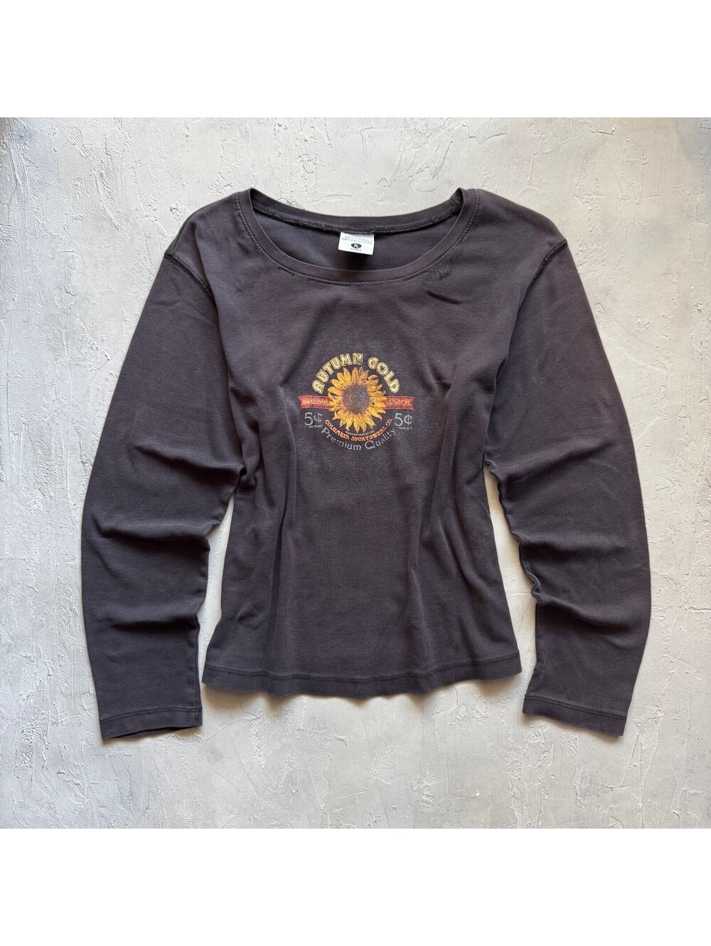 Vintage Y2K Columbia Fall Sunflower Graphic Long Sleeve Shirt Womens M
